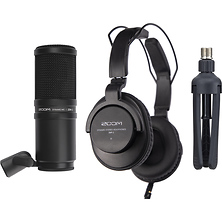 ZDM-1 Podcast Mic Pack with Headphones, Windscreen, XLR, and Tabletop Stand Image 0