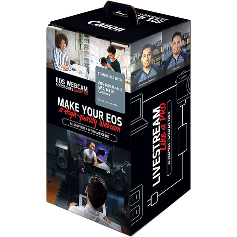 EOS Webcam Accessories Starter Kit for EOS M50, M50 Mark II & M200 Mirrorless Digital Cameras Image 1