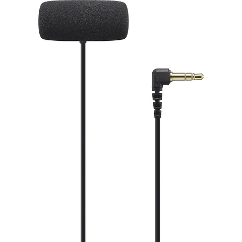 ECM-LV1 Compact Stereo Lavalier Microphone with 3.5mm TRS Connector Image 1