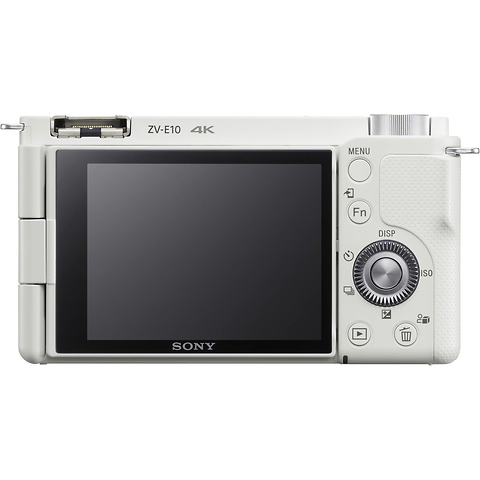 Alpha ZV-E10 Mirrorless Digital Camera Body (White) with Sony Vlogger Microphone (ECM-G1) Image 8