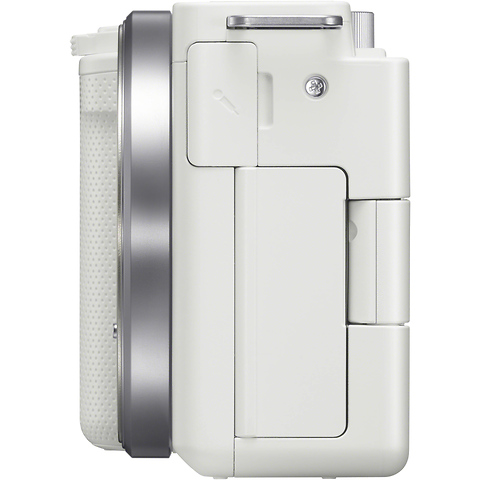 Alpha ZV-E10 Mirrorless Digital Camera Body (White) with Sony ECM-B10 Compact Camera-Mount Digital Shotgun Microphone Image 2