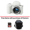 Alpha ZV-E10 Mirrorless Digital Camera Body (White) with Sony Vlogger Microphone (ECM-G1) Thumbnail 9