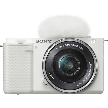 Alpha ZV-E10 Mirrorless Digital Camera with 16-50mm Lens (White)