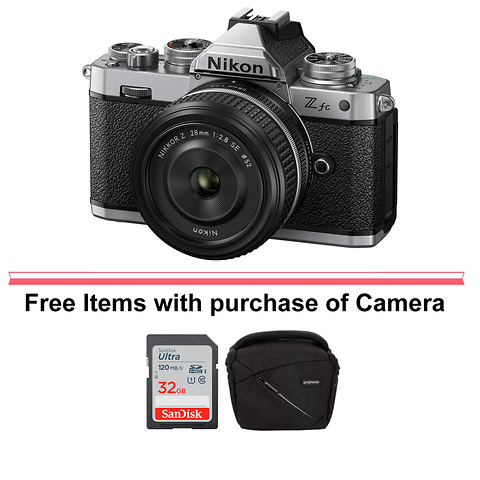 Z fc Mirrorless Digital Camera with 28mm Lens and FTZ II Mount Adapter Image 5