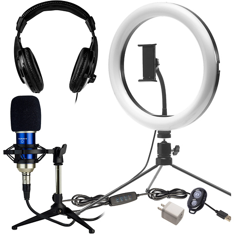 VCS700 Video Conferencing System (LED Ring Light, Microphone, Headphones) Image 0