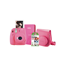 Instax Mini 9 Instant Film Camera with Case, Photo Album, and Film (Flamingo Pink) Image 0