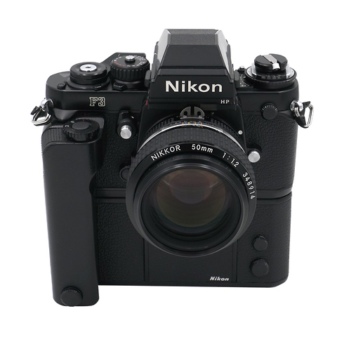F3 HP Body w/ 50mm f/1.2 AIS Lens & MD-4 Motor Drive Black - Pre-Owned Image 0