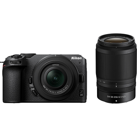 Z 30 Mirrorless Digital Camera with 16-50mm and 50-250mm Lenses & Nikon Creator's Accessory Kit Image 8