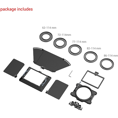 Revo-Arcane Lightweight Multifunctional Modular Matte Box Basic Bundle (114mm Back) Image 2