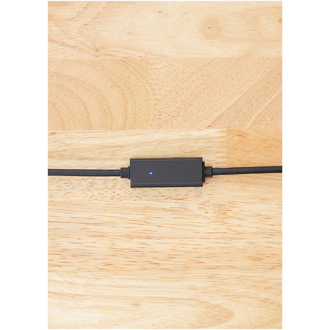 31.1 ft. Right Angle Micro-B to USB-C Tether Cable (Black) Image 4