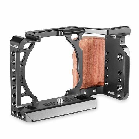 Camera Cage for Sony A6000 & A6300 With Wood Grip - Pre-Owned Image 1
