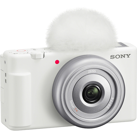 ZV-1F Vlogging Camera (White) with Sony Vlogger's Accessory KIT (ACC-VC1) Image 1