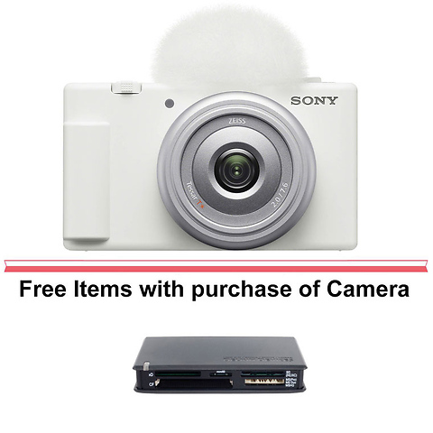 ZV-1F Vlogging Camera (White) Image 0