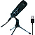 Veyda USB Condenser Microphone - Desktop Tripod Mount, Mic Windshield and USB Cable