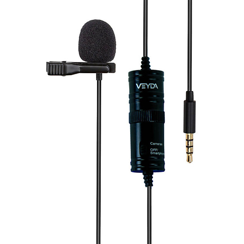 Veyda VD-PL1 Powered Lavalier Microphone for Smartphones and Cameras Image 0