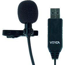 Veyda 360Degree USB Lavalier Clip-On Omni Condensor Microphone/PC or Mac - Clip and Storage Image 0