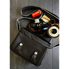 Harry and Sally Leather Shoulder Camera Bag (Black with 