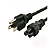 6 ft. 3-Prong UL AC Male to Notebook Power Cable