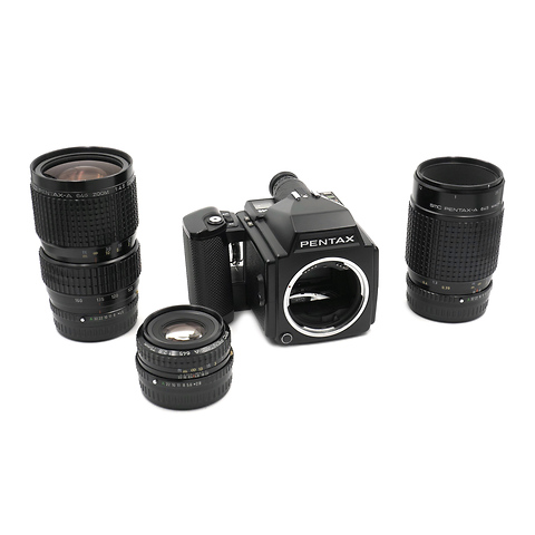 P645 Body, 75mm f/2.8, 120mm f//4, and 80-160mm f/4.5 Lens Kit & Case - Pre-Owned Image 0