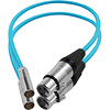 Mini-XLR Male to XLR Female Audio Cable for Canon C70 & BMPCC 6K/4K (2-Pack, Blue) Thumbnail 0