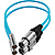 Mini-XLR Male to XLR Female Audio Cable for Canon C70 & BMPCC 6K/4K (2-Pack, Blue)
