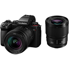 Lumix DC-S5 II Mirrorless Digital Camera with 20-60mm and 50mm Lenses (Black) Image 0