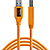 USB 3.0 Super Speed Male A to B Cable 15', High-Visibility Orange - Pre-Owned