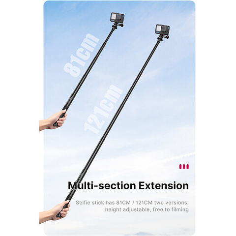 4 ft. MT-58 Extendable Selfie Stick for Action Cameras Image 3