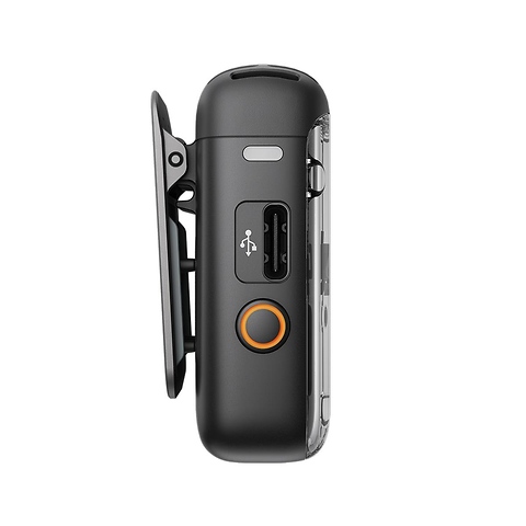 Mic 2 Clip-On Transmitter/Recorder with Built-In Microphone (2.4 GHz, Shadow Black) Image 4
