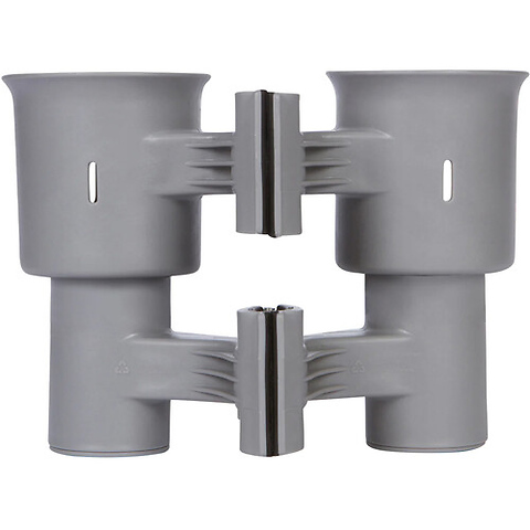 Clamp-On Dual-Cup & Drink Holder (Gray) Image 3