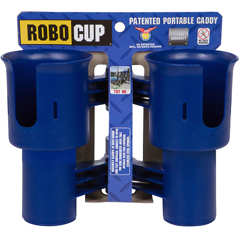 Clamp-On Dual-Cup & Drink Holder (Navy) Image 0