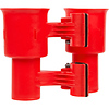 Clamp-On Dual-Cup & Drink Holder (Red) Thumbnail 2