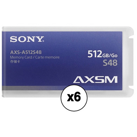 512GB AXS Memory A-Series Card (6-Pack) Image 0
