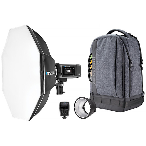 FJ400 II 400Ws Touchscreen Strobe with FJ-X3 M Universal Trigger (1-Light Backpack Kit) Image 0