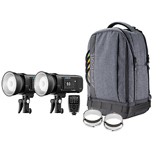 FJ400 II 400Ws Touchscreen Strobe with FJ-X3 S Trigger for Sony (2-Light Backpack Kit) Image 0