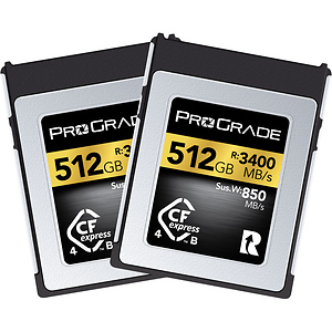512GB CFexpress 4.0 Type B Gold Memory Card (2-Pack)