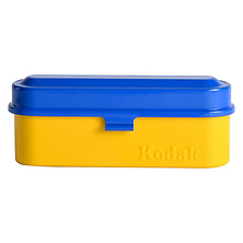 Steel 35mm Film Case (Blue Lid/Yellow Body) Image 0