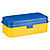 Steel 120/35mm Film Case (Blue Lid/Yellow Body)