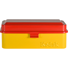 Steel 120/35mm Film Case (Red Lid/Yellow Body) Image 0