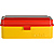 Steel 120/35mm Film Case (Red Lid/Yellow Body)