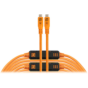 TetherPro Optima USB-C Cable (31 ft., High-Visibility Orange)