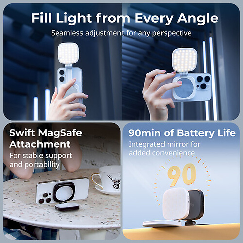 Vibe P48 Detachable Mobile Phone LED Video Light (Black) Image 11