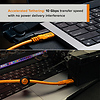 TetherPro Optima 10G Starter Tethering Kit (15', High-Visibility Orange) Thumbnail 2