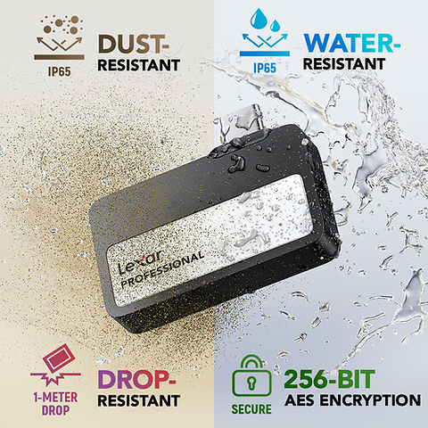1TB Professional Go USB 3.2 Gen 2 Portable SSD (Black) Image 8