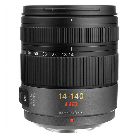 Lumix G Vario HD 14-140mm f/4-5.8 ASPH MEGA O.I.S. Lens Charcoal/Black- Pre-Owned Image 0