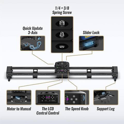 AXIS 100 Pro Multi-Axis Motorized Slider (3.3 ft.) Image 2