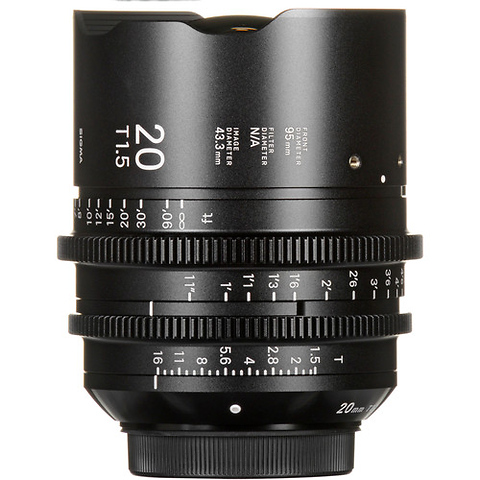 20mm T1.5 Fully Luminous FF High-Speed Prime (Canon EF, Feet) - Pre-Owned Image 0