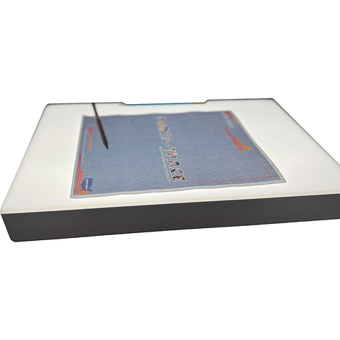 10 x 12 in. Slanted White LED ABS Plastic Light Box with Adjustable Dimmer Image 0