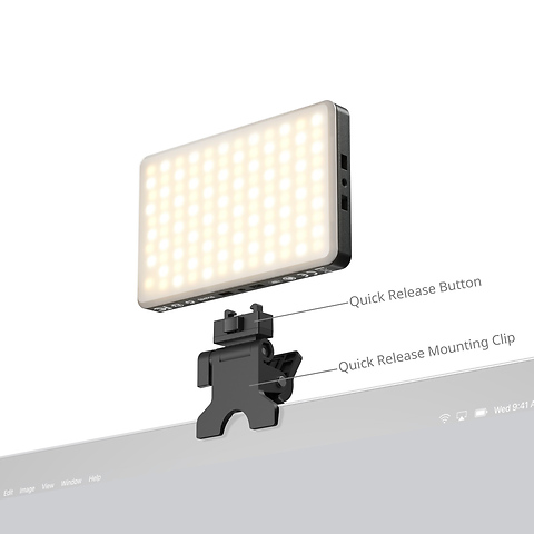 M3 Attachable LED Video Light with Clip for Mobile Phone / Desktop / Laptop (Ink Blue) Image 2