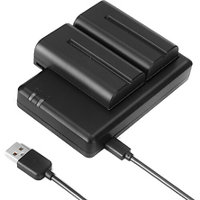 Dual-Slot Charger for NP-F970/750/550 Batteries Image 0